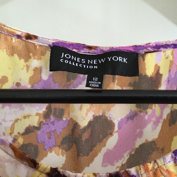 COPY - Jones New York Large Sheer Blouse Sleeveless - Picture 3 of 8